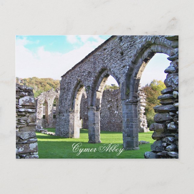 CYMER ABBEY WALES VYKORT (Framsida)