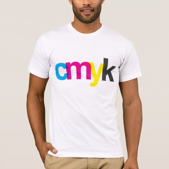 CYMK-skjorta T-shirt (Framsida)