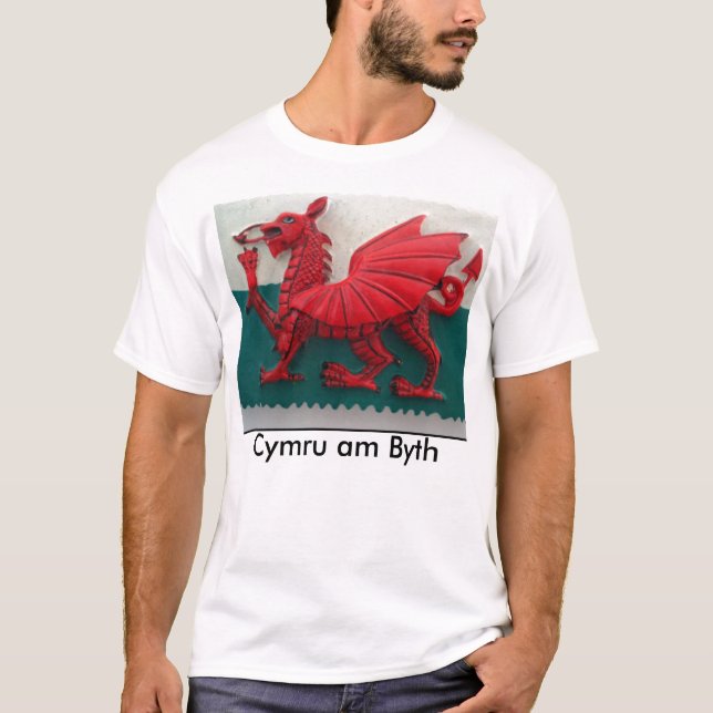 Cymru am Byth T-Shirt (Framsida)