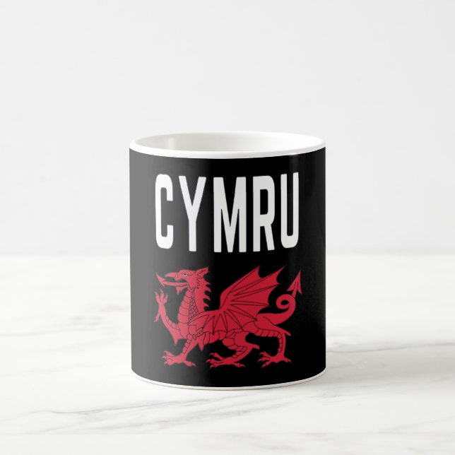 Cymru Cymraeg Wales Roots Rugby Proud to be Welsh Kaffemugg (Center)