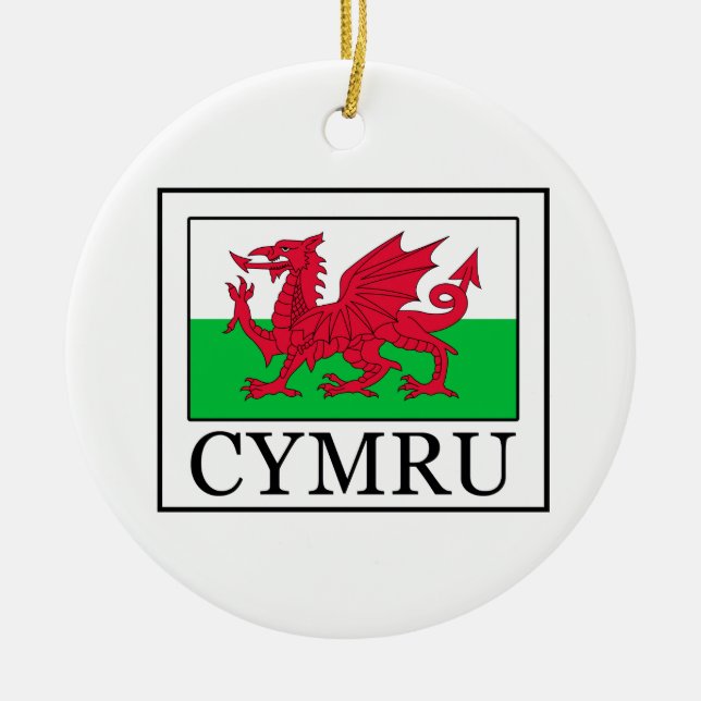 Cymru Julgransprydnad Keramik (Framsidan)