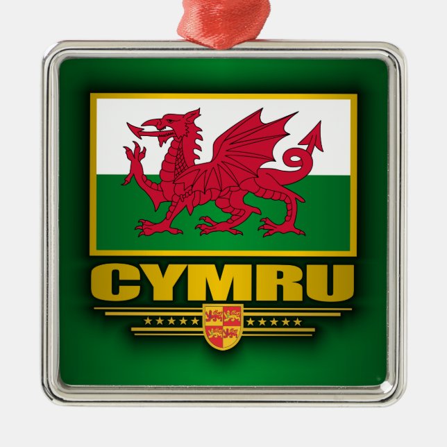 Cymru Julgransprydnad Metall (Framsidan)