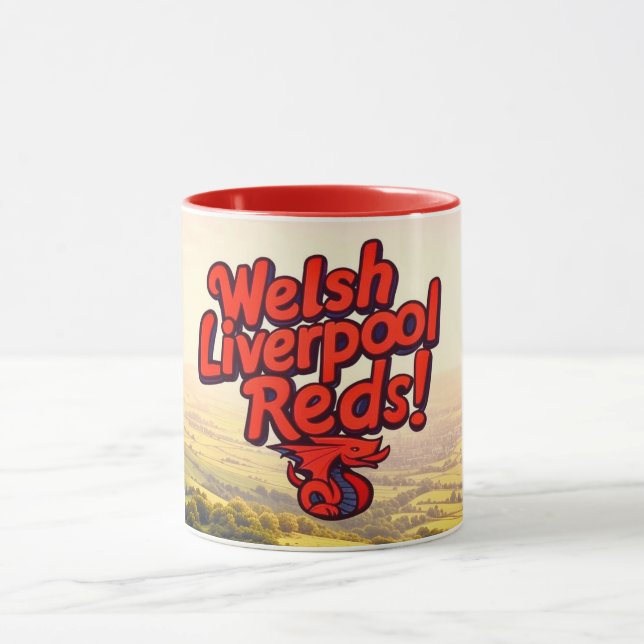 Cymru Kopite Fuel – Because Even Dragons Drink Tea Mugg (Center)
