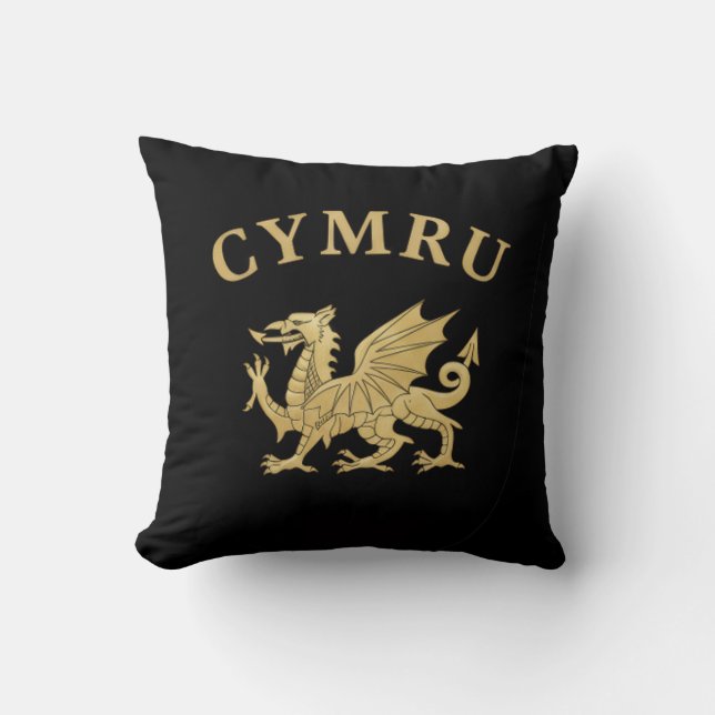 Cymru Sköld Kudde (Framsida)