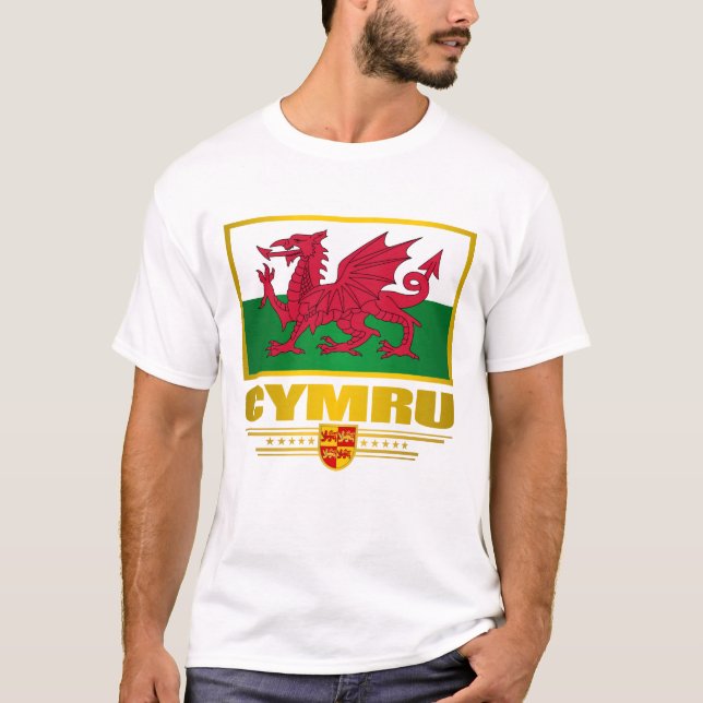 Cymru (Wales) Apparel Tee (Framsida)