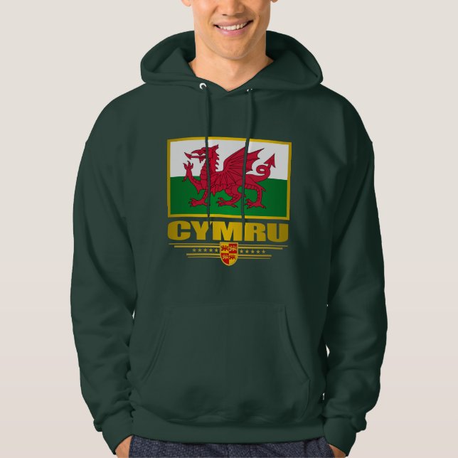 Cymru (Wales) Apparel Tröja Med Luva (Framsida)