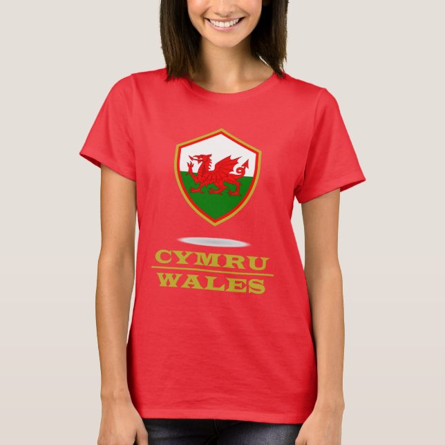 Cymru Wales T Shirt (Framsida)
