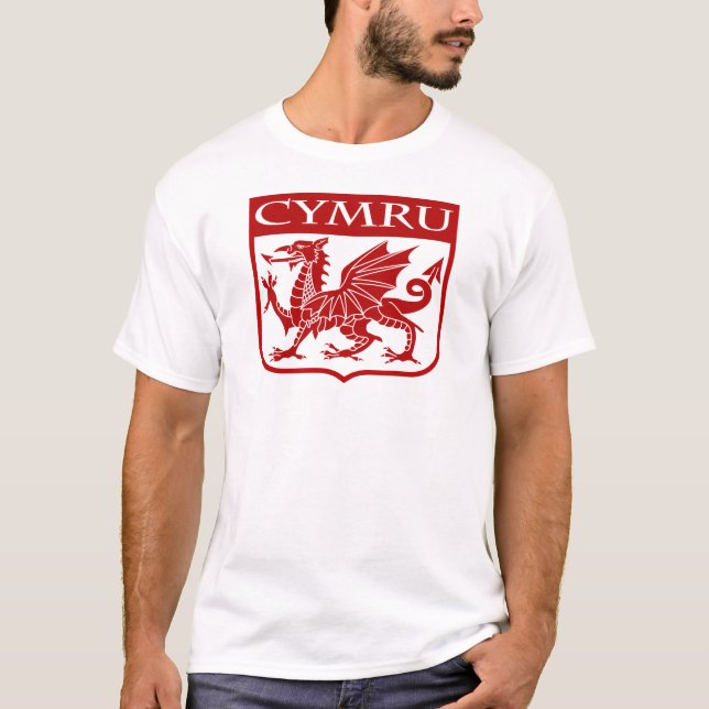 Cymru - Wales Tee Shirt (Framsida)