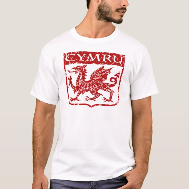 Cymru - Wales - Vintage Tee (Framsida)