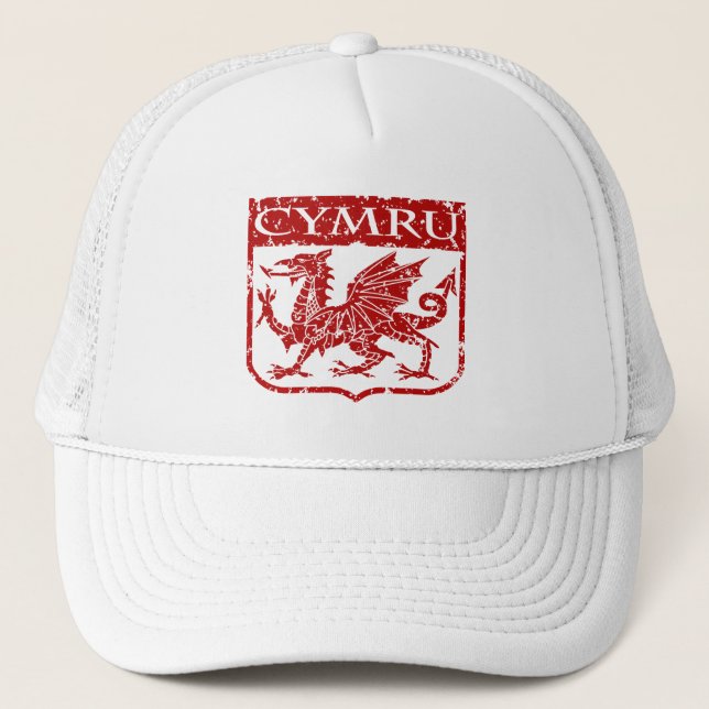 Cymru - Wales - Vintage Truckerkeps (Framsida)