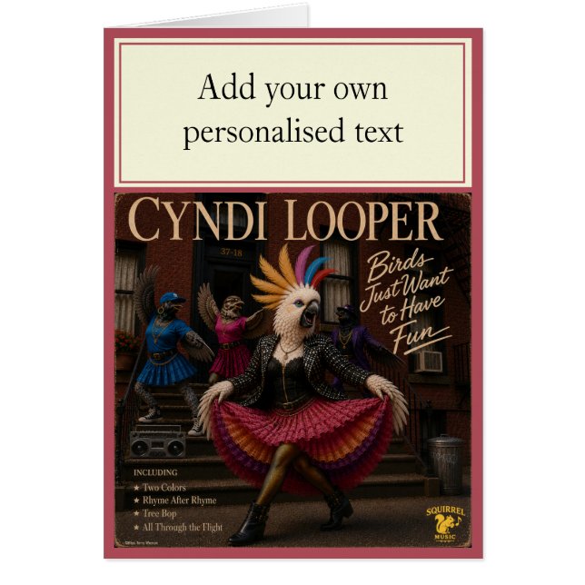 Cyndi Looper Album: en Parodi OBS Kort (Framsidan)