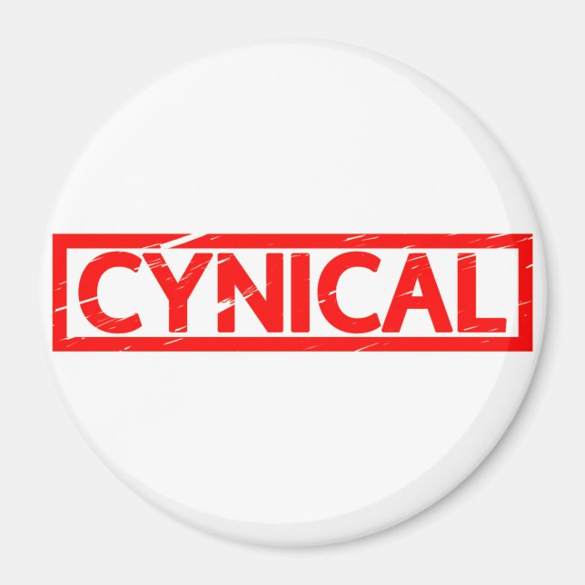 Cyniska Frimärke Magnet (Framsidan)