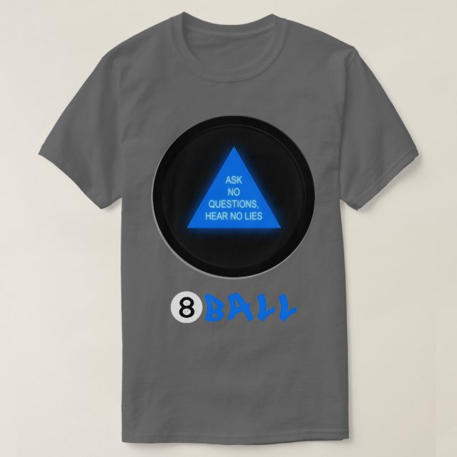 Cyniskt magiskt 8 boll t shirt (Design framsida)