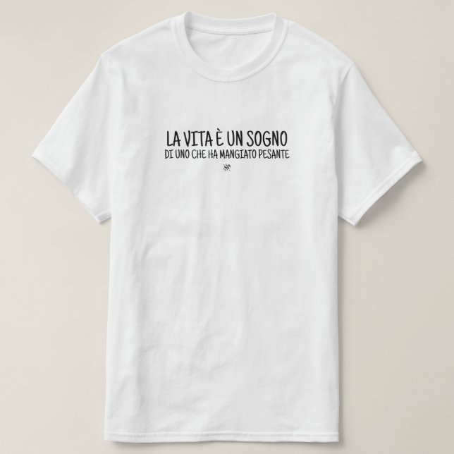 Cyniskt skämt på italienska t shirt (Design framsida)