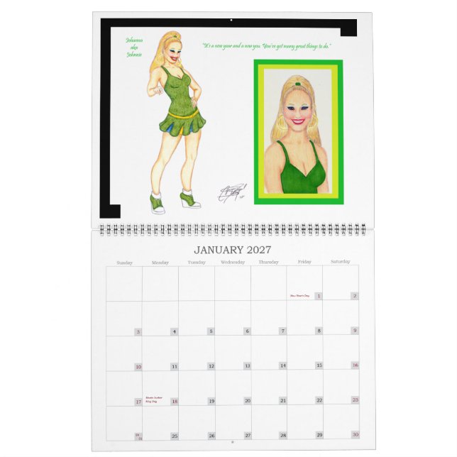 Cynna Girl CheerLedar Calendar Kalender (Jan 2027)