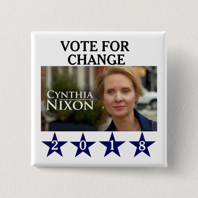 Cynthia Nixon 2018 Knapp (Framsida)
