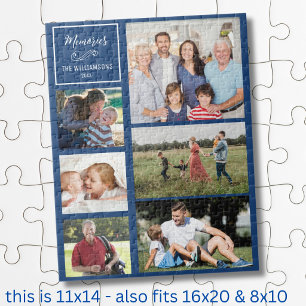 CYO 6 Personlig Modern Familj Fotokollage Pussel