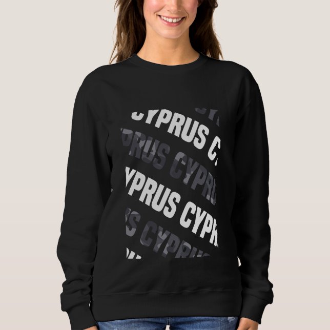 Cypern Camo Mönster Grått Camouflage T Shirt (Framsida)