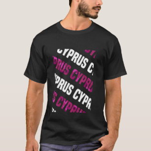 Cypern Camo Mönster Rosa Camouflage T Shirt