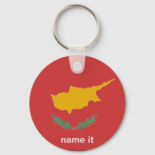 Cypern cypriot flaggakeychain nyckelring