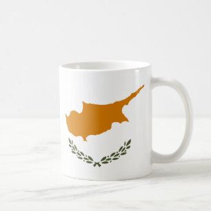 Cypern Flagga Ceramic Mugg