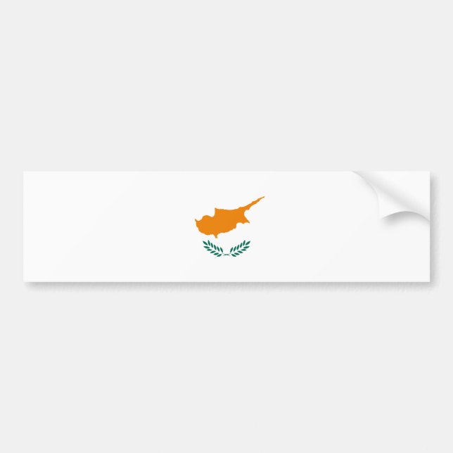 Cypern flagga CY Bildekal (Framsidan)