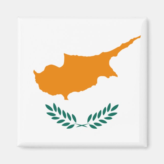 Cypern Flagga CY Magnet (Framsidan)