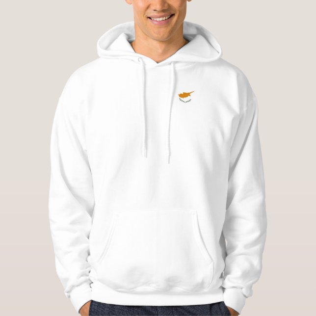 Cypern flagga hoodie sweatshirt (Framsida)