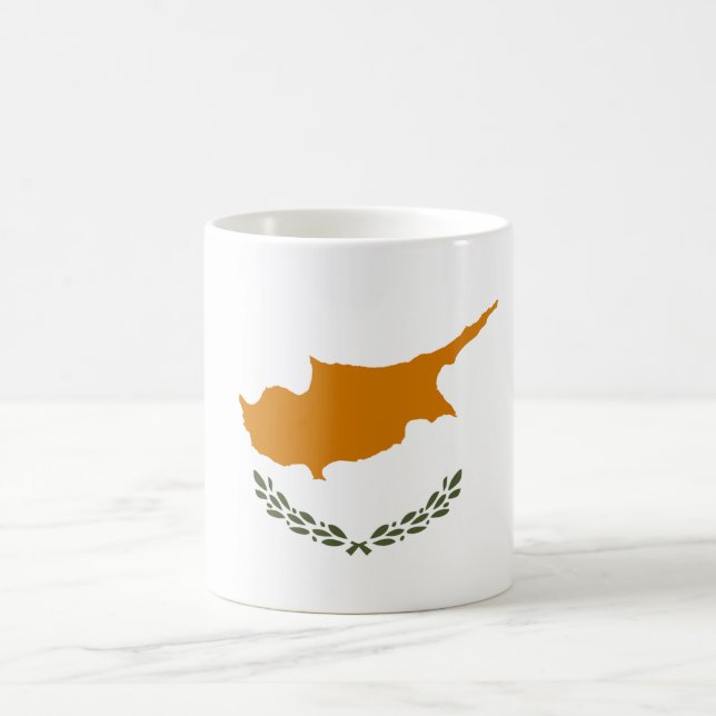 Cypern Flagga Kaffemugg (Center)
