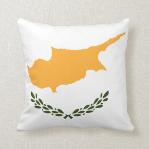 Cypern Flagga Kudde
