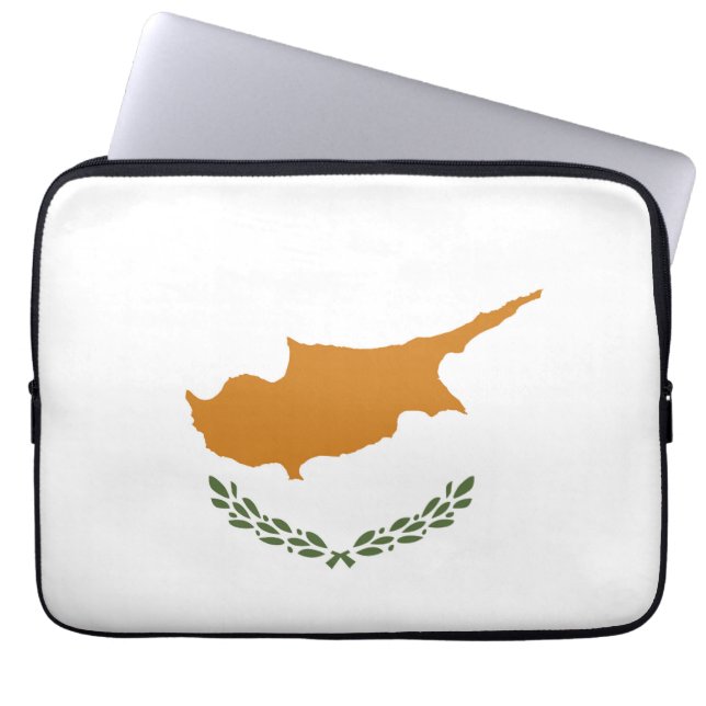 Cypern flagga laptop fodral (Framsidan)
