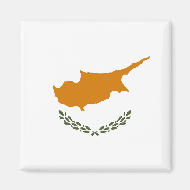 Cypern Flagga Magnet (Framsidan)