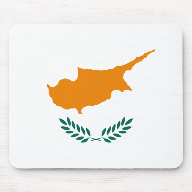 Cypern flagga Mousepad Musmatta (Framsidan)
