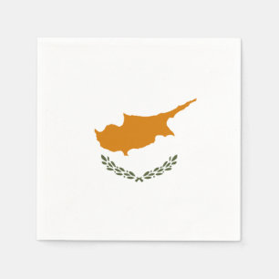 Cypern Flagga Pappersservett
