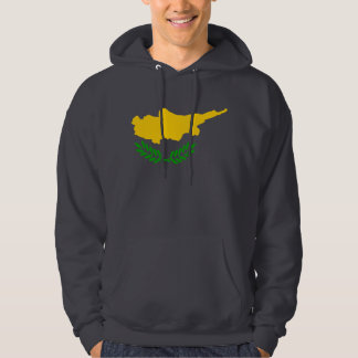 Cypern flagga sweatshirt med luva