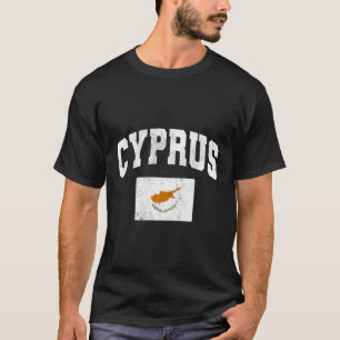 Cypern Flagga Throwback T Shirt