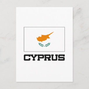 Cypern Flagga Vykort