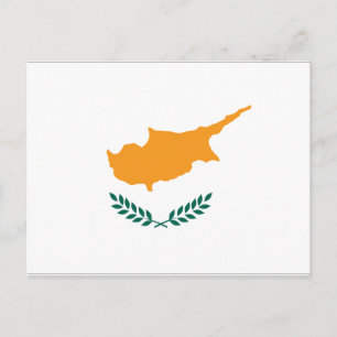Cypern Flagga Vykort