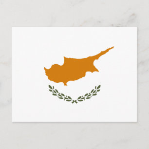 Cypern Flagga Vykort