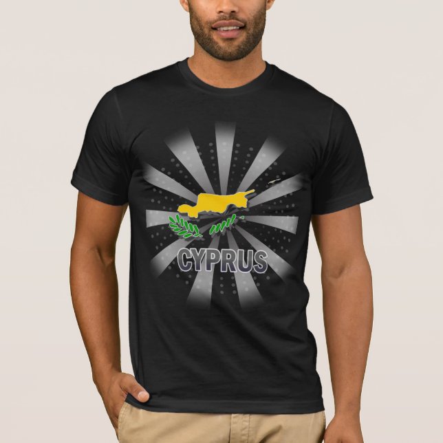 Cypern flaggakarta 2,0 tee shirt (Framsida)