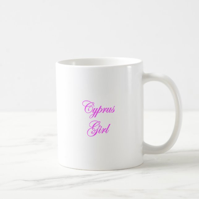 Cypern flicka kaffemugg (Höger)