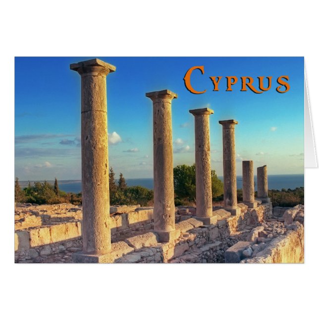 Cypern Hälsningskort (Framsidan Horizontal)