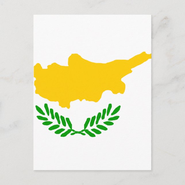 Cypern Högkvalitativ Flagga Vykort (Framsida)