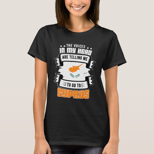 Cypern I Mitt Huvud T Shirt (Framsida)