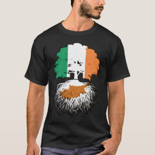 Cypern, Irland, Träd, Flagga T Shirt