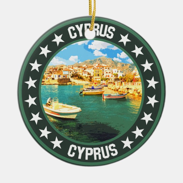 Cypern Julgransprydnad Keramik (Framsidan)