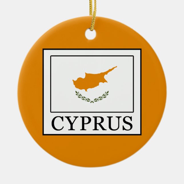 Cypern Julgransprydnad Keramik (Framsidan)
