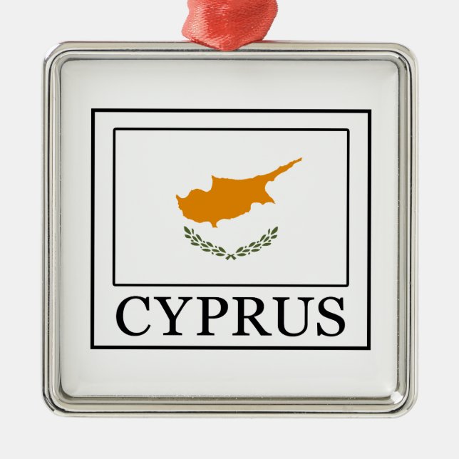 Cypern Julgransprydnad Metall (Framsidan)