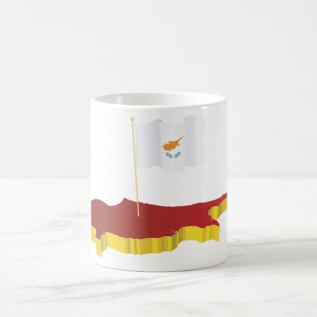 Cypern Karta Kaffemugg (Skapare uppladdad)