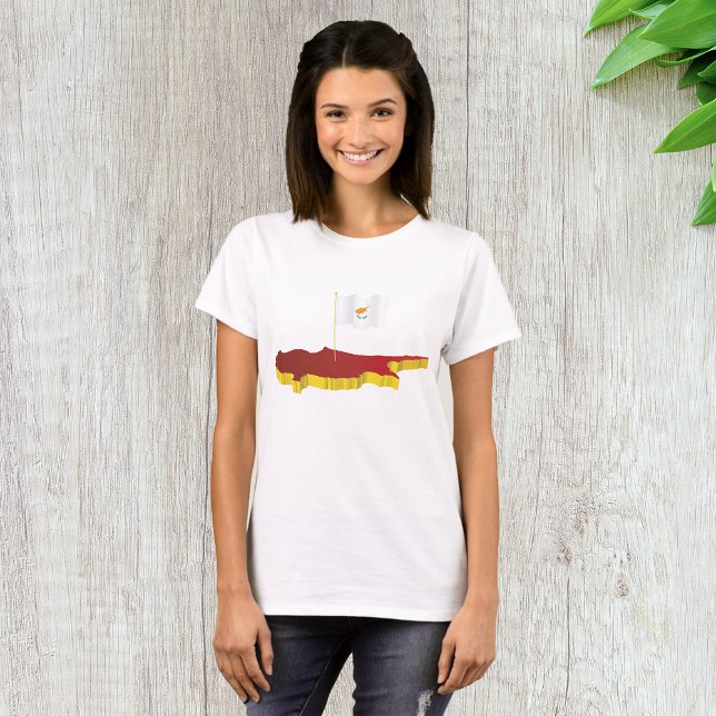 Cypern Karta T Shirt (Skapare uppladdad)